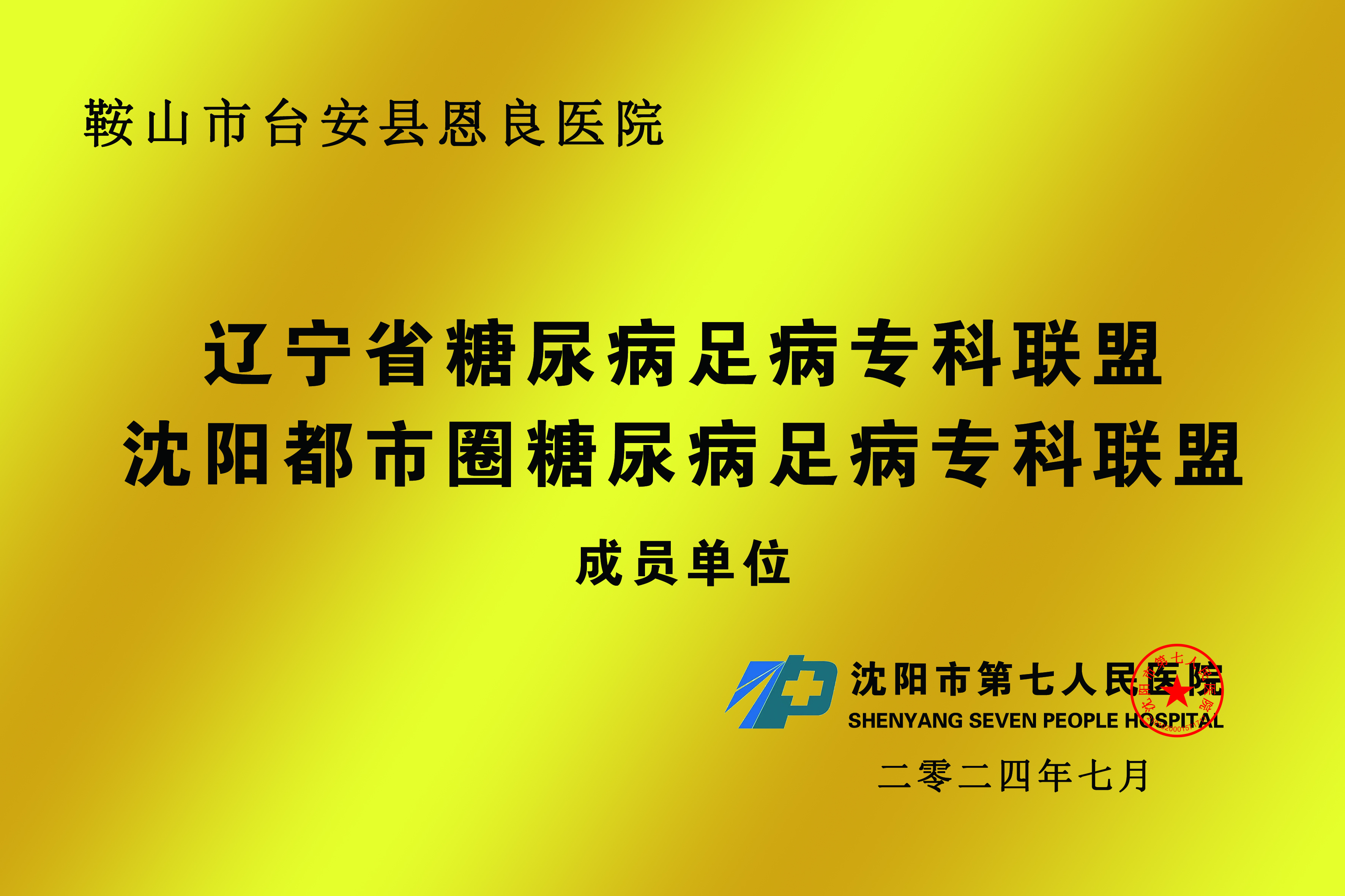 辽宁省糖尿病足病专科联盟